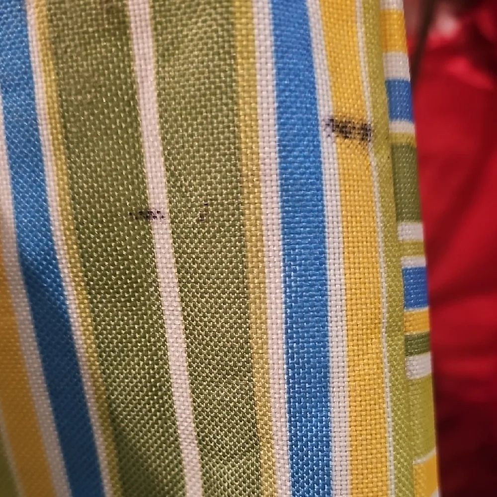 Girls Striped Green Tote Bag